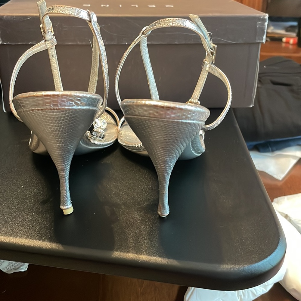 Celine silver jeweled sandals size 9 - Picture 8 of 14